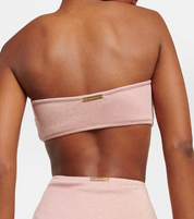 ALEXANDRA MIRO CARLOTTA BLUSH METALLIC TOP XS