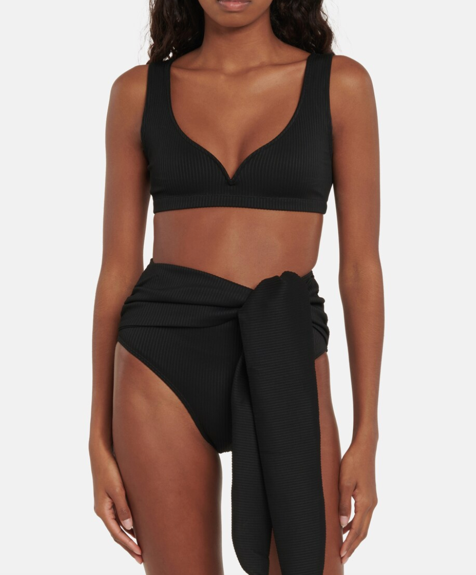 ALEXANDRA MIRO KAMALA BIKINI TOP BLACK