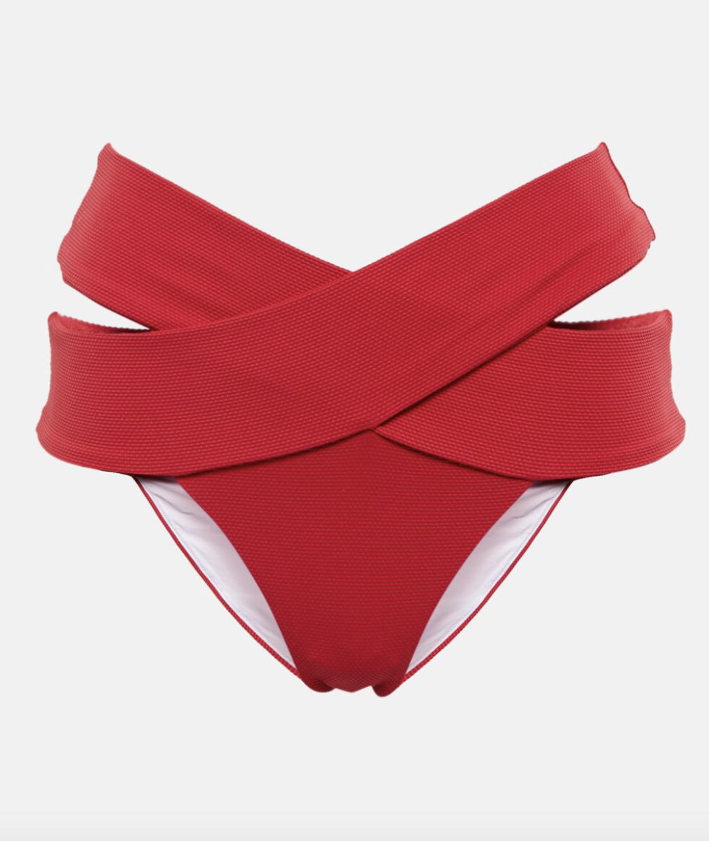 ALEXANDRA MIRO TARA BIKINI TOP RED