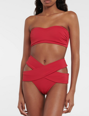 ALEXANDRA MIRO TARA BIKINI TOP RED