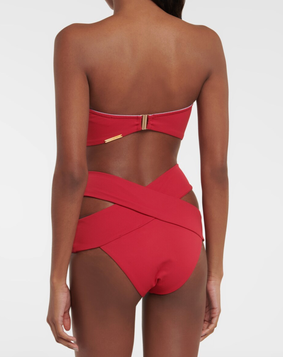 ALEXANDRA MIRO TARA BIKINI TOP RED