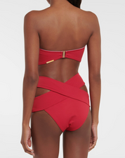 ALEXANDRA MIRO TARA BIKINI TOP RED