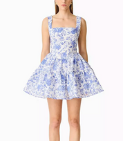 Elliatt Elin A-Line Mini Dress - Blue Size S/UK8