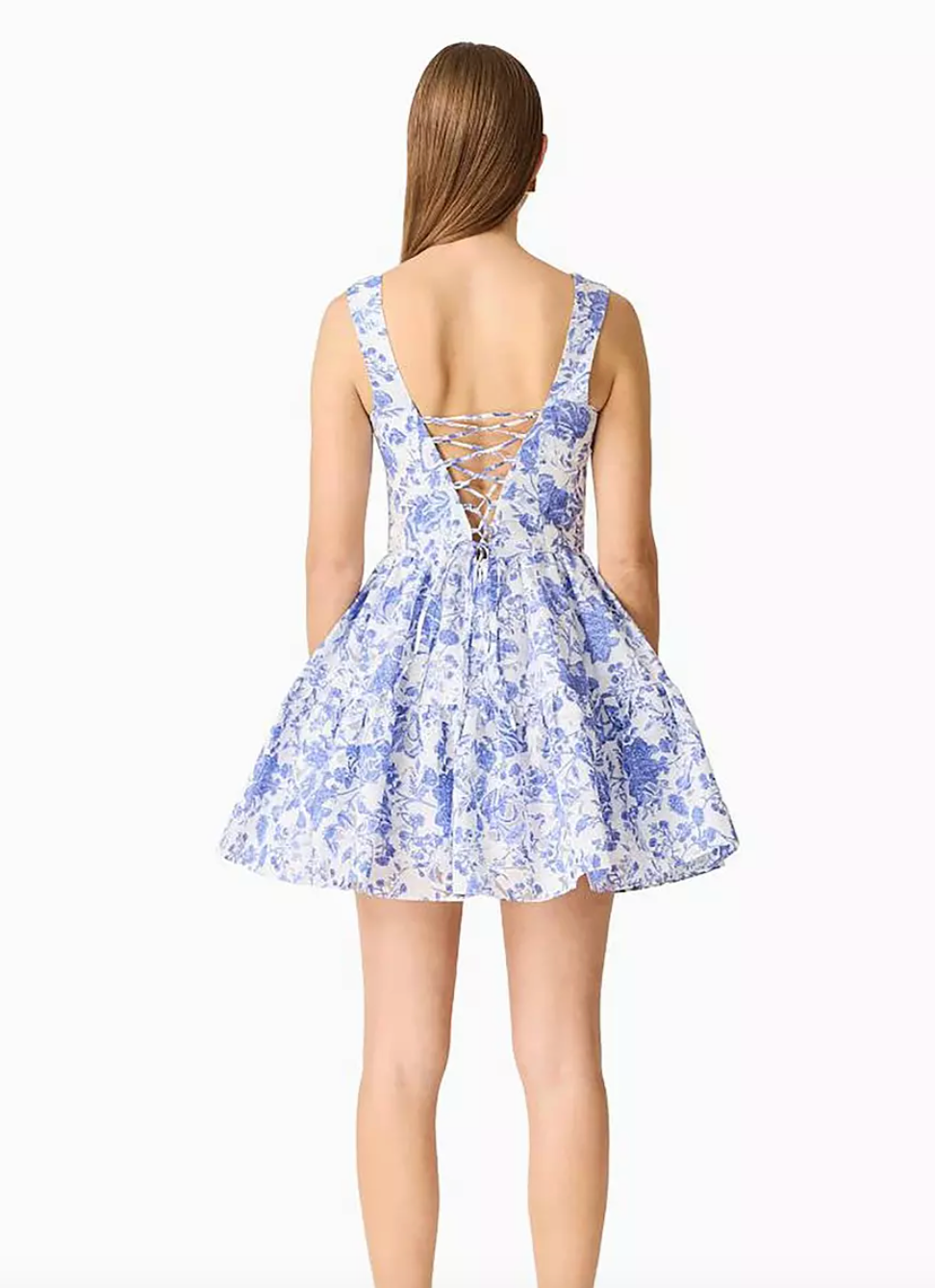 Elliatt Elin A-Line Mini Dress - Blue Size S/UK8