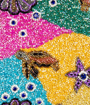 Oceanus Coral Reef Hand Beaded Bag