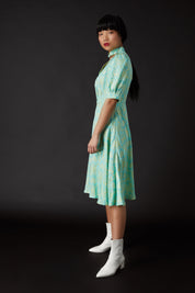 SKYLENCE - Lily Tea Dress Green