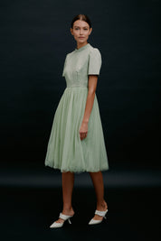 SKYLENCE - Anna Tulle Dress Green