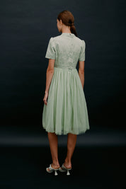 SKYLENCE - Anna Tulle Dress Green