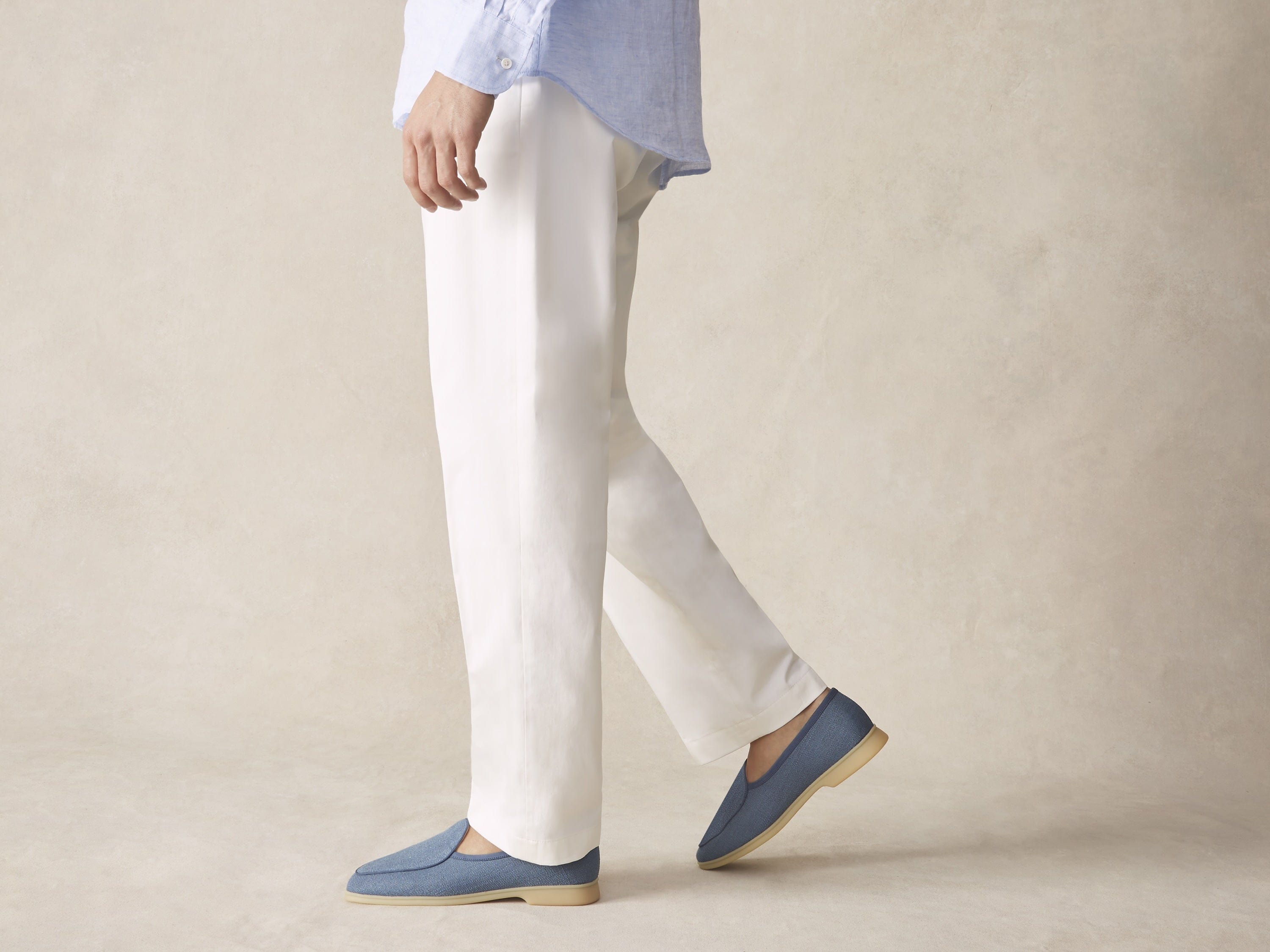 Stride Loafers in Bleu Celadon Merlinen