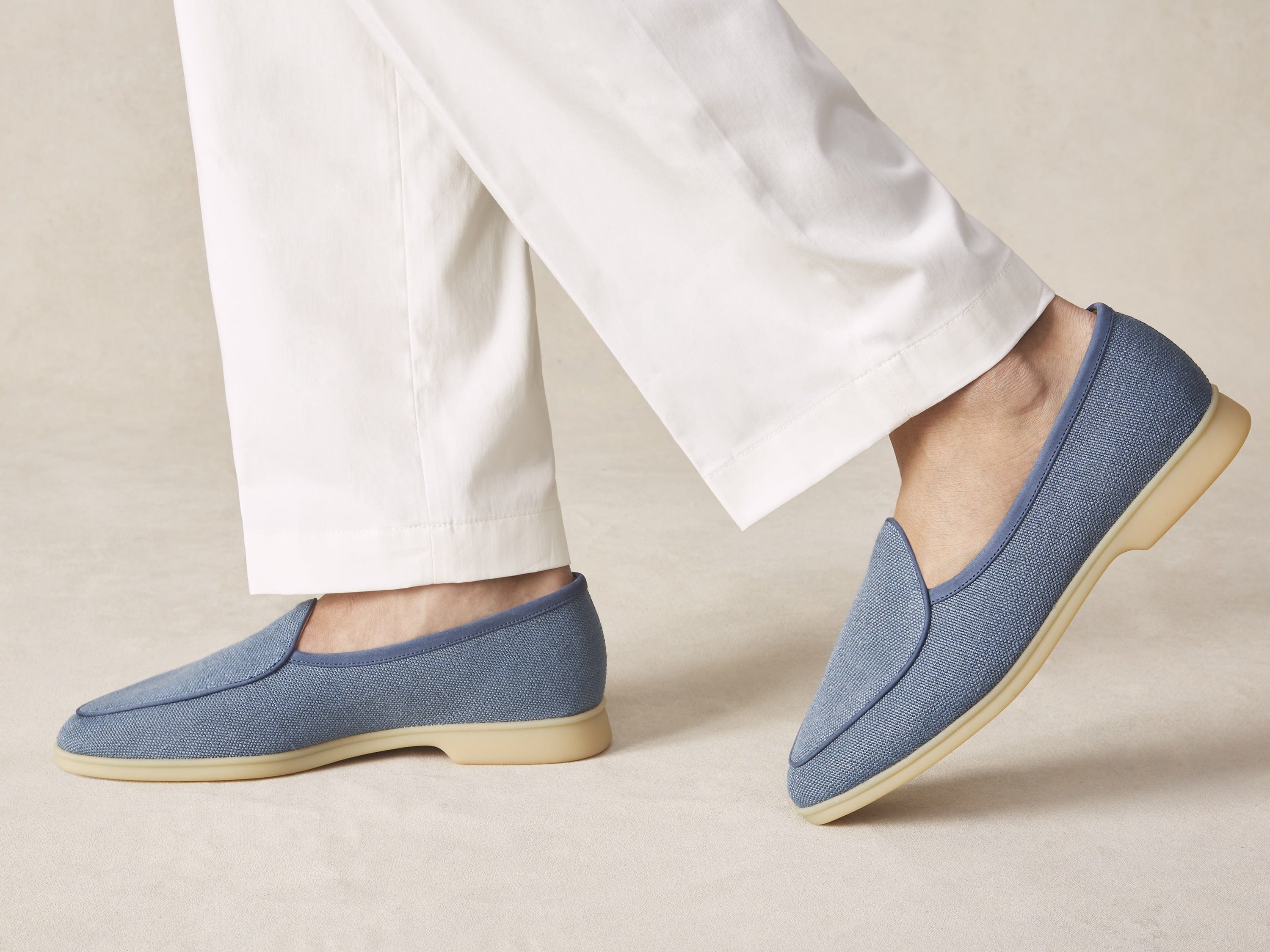 Stride Loafers in Bleu Celadon Merlinen