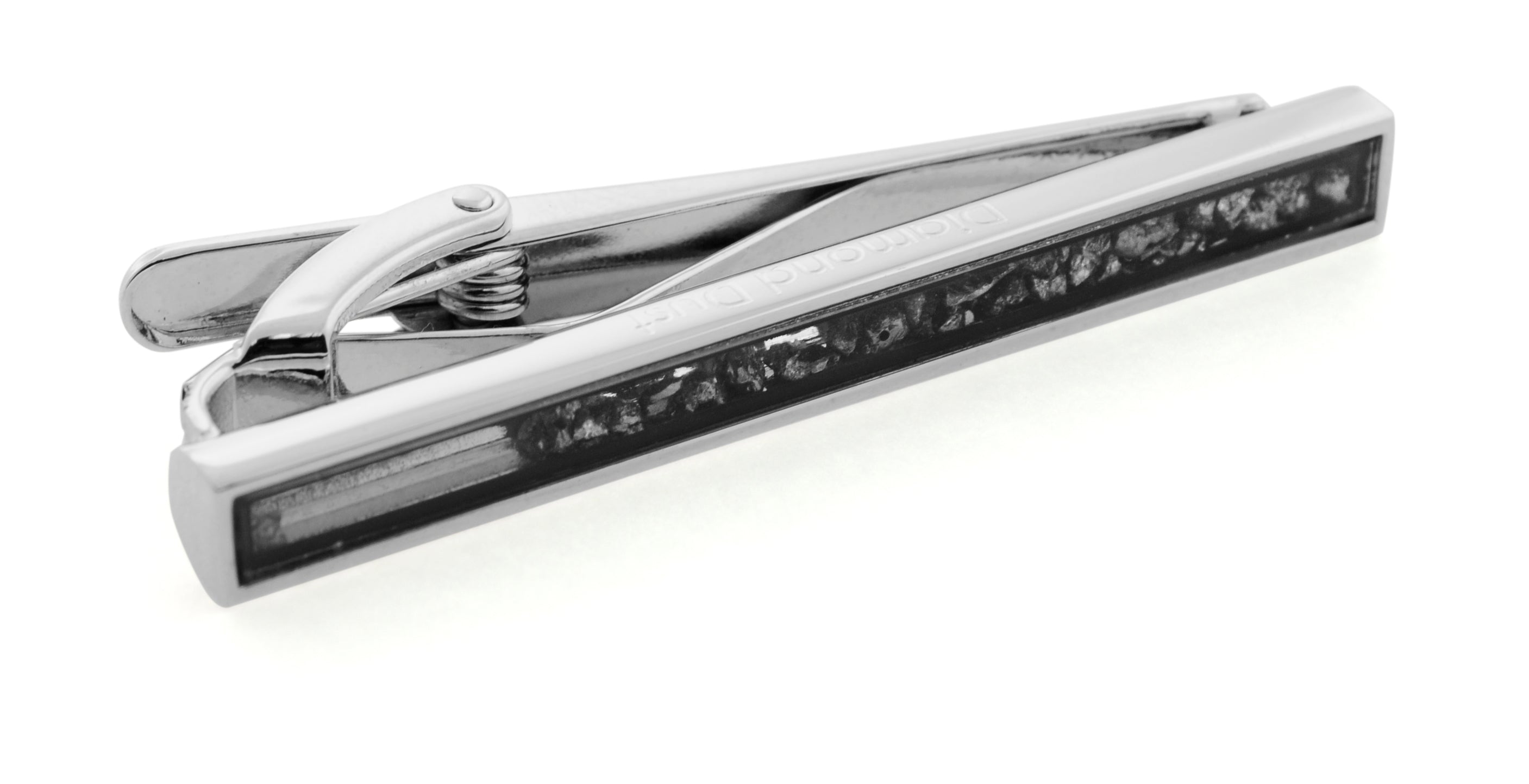 Diamond dust tie clip