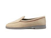 Stride Loafers in Tundra Gold Calf Hair Grey Sole