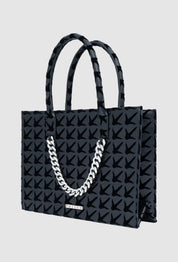 PRITCH - Claw-Printed Leather Tote Bag Mini - Pitch Black - SAMPLE SALE LONDON 