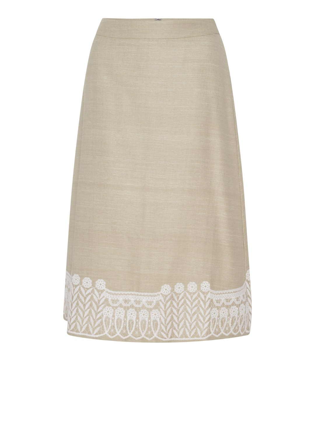 Sara Silk Midi Skirt - Sage