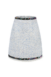 SKYLENCE - Chelsea Tang Tweed Skirt Blue