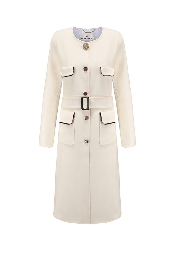 SKYLENCE - Lin Military Coat White - SAMPLE SALE LONDON 