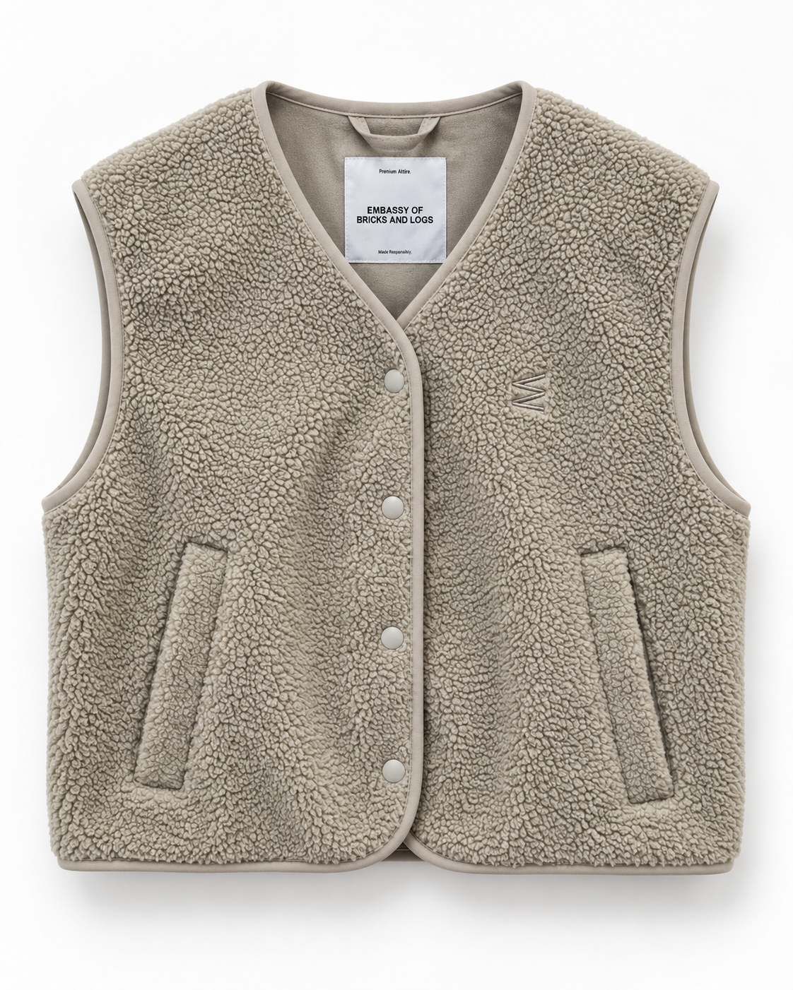 Embassy Of Bricks & Logs - Belva Fleece Vest - Size S