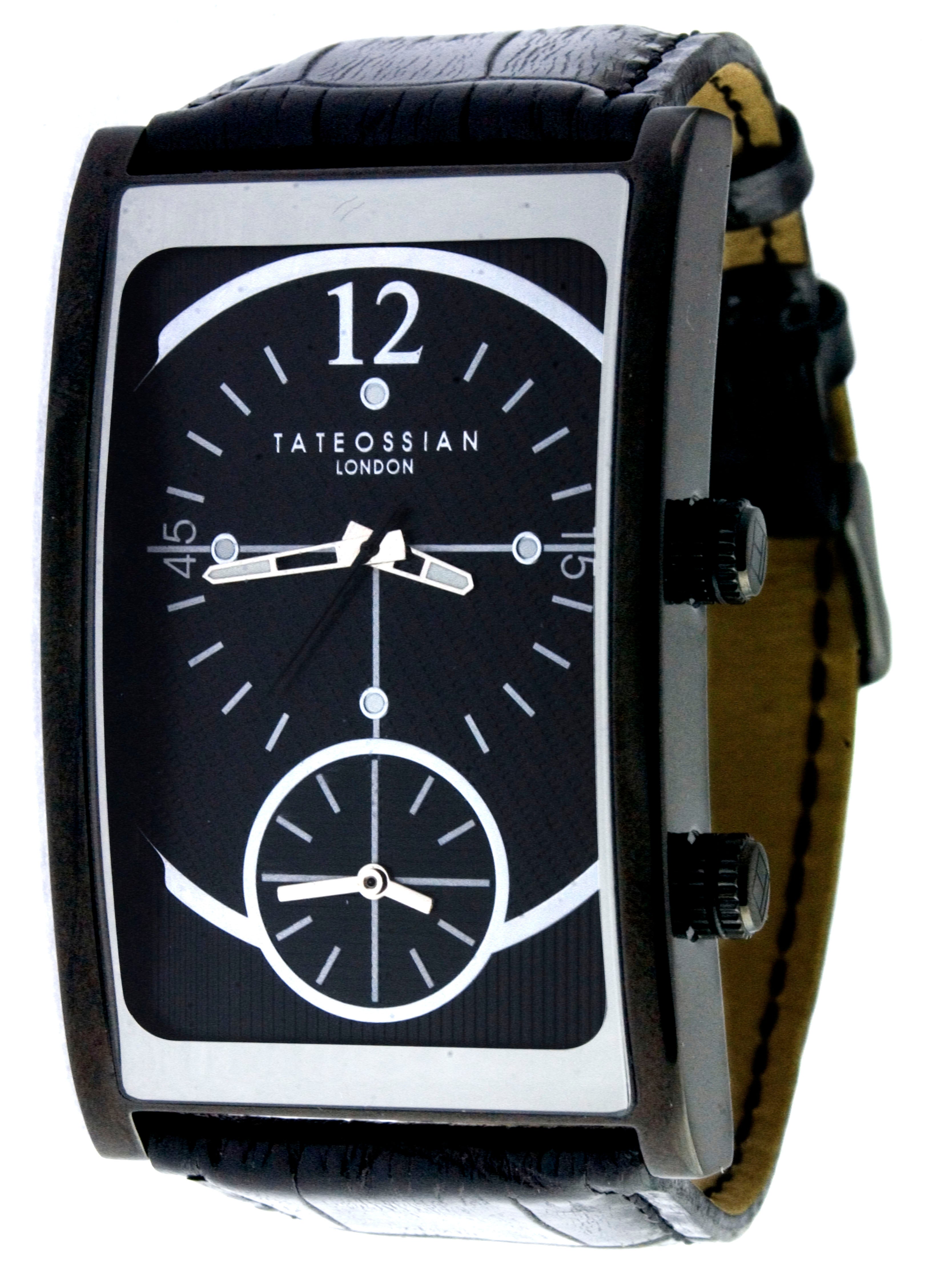 Black Gulliver Dual Time Wristwatch