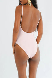 Oceanus STARFISH Hand Beaded SWIMSUIT PINK