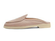 Stride Mule Loafers in Marron Glace Deerskin Natural Sole