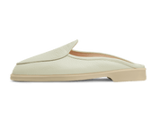 Stride Mule Loafers in Pistachio Deerskin Natural Sole