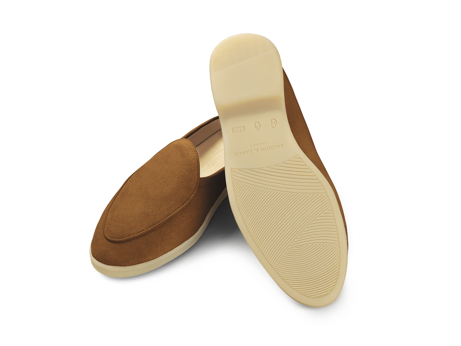 Stride Mule Loafers in Earth Glove Suede Natural Sole