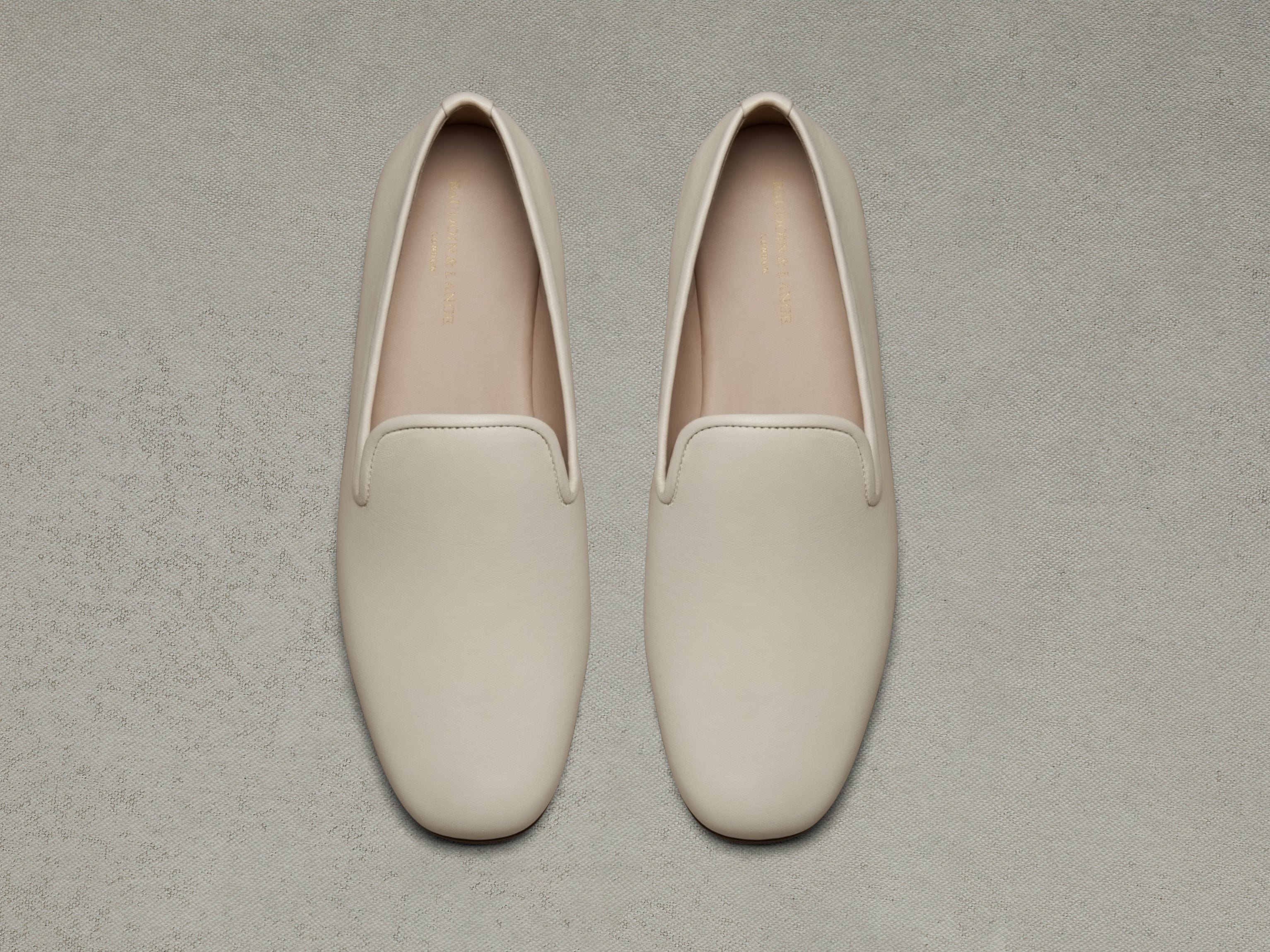 Fenice Loafers in Blanc Cassè Nappa