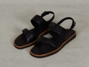 Nuage Sandal in Black Nappa