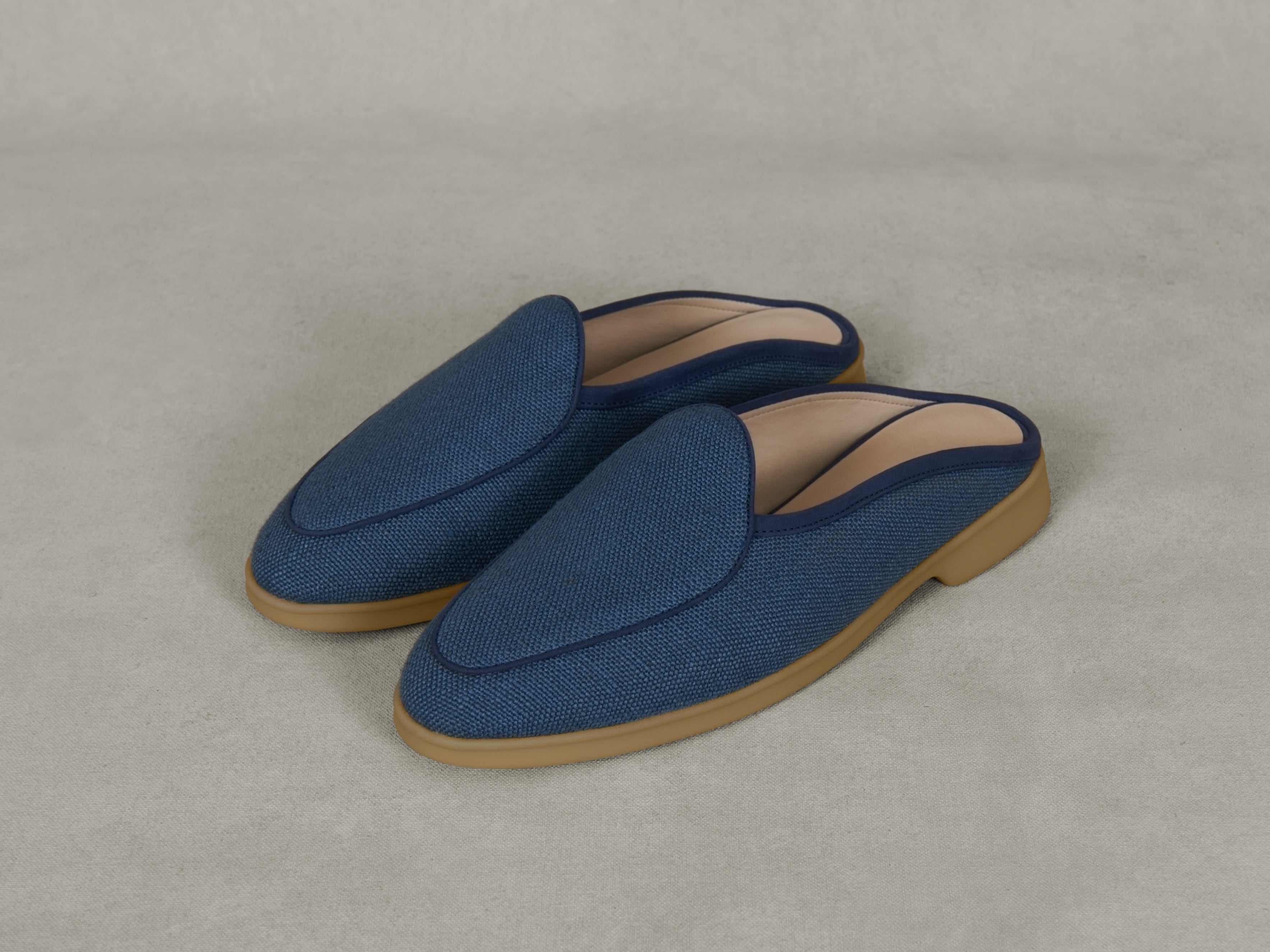 Stride Mule Loafers in Bleu Celadon Merlinen