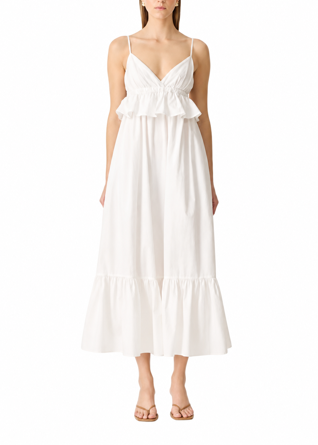Elliatt CURAAE Hera Midi Dress - White Size S