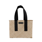 Canvas & Black Anissa - Small Tote
