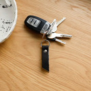 Black Leather Keyring