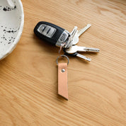 Camel Leather Keyring