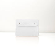 White Croco Medium Pouch