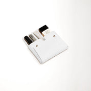 White Croco Medium Pouch