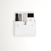 White Croco Medium Pouch