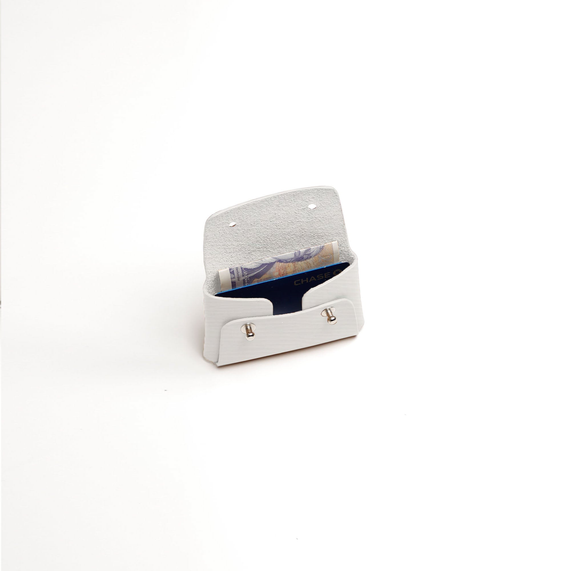 White Wavy Kuai Small Pouch