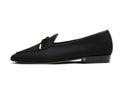 Classic String Black Womens Loafers