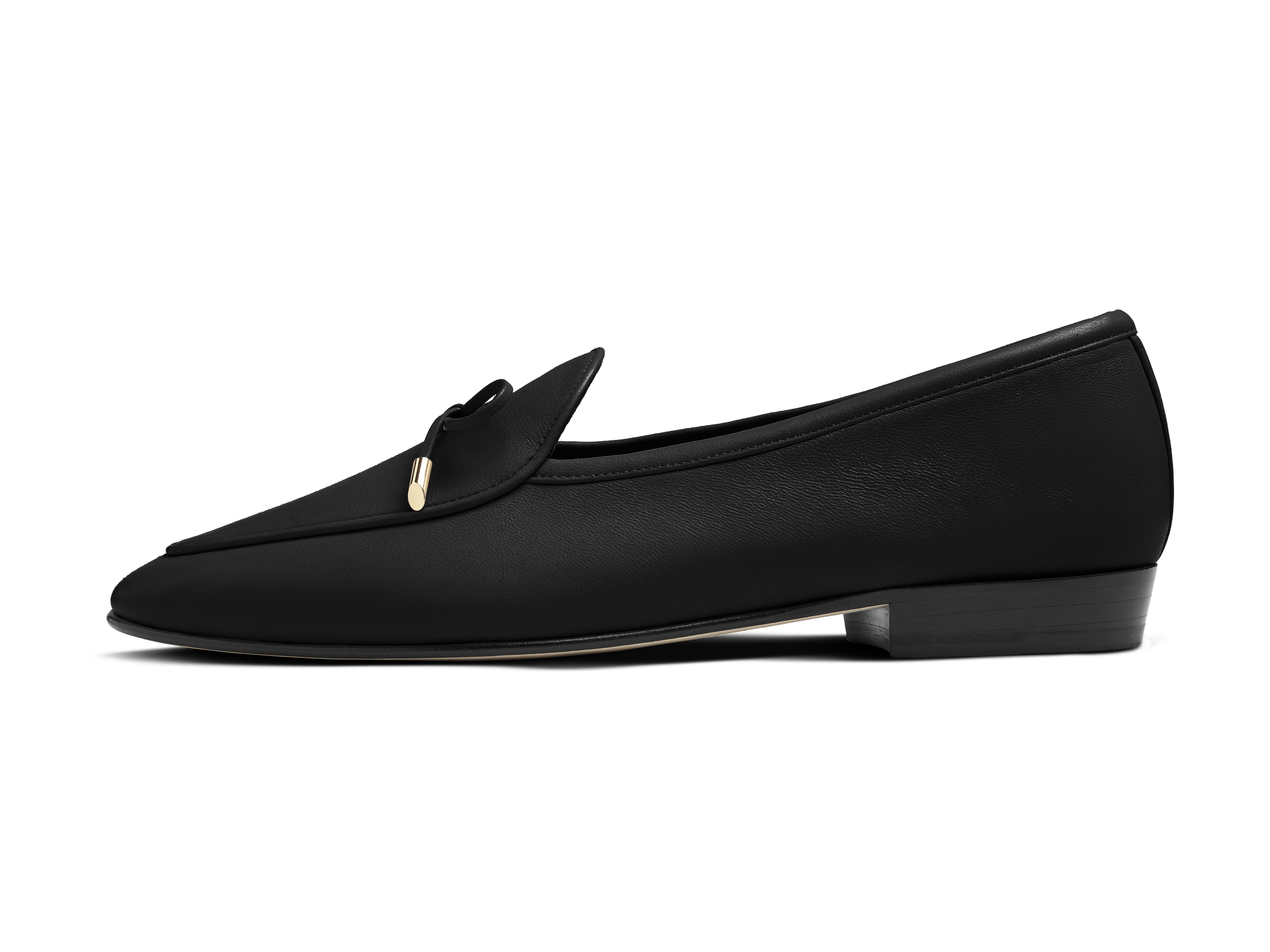 Classic String Black Womens Loafers