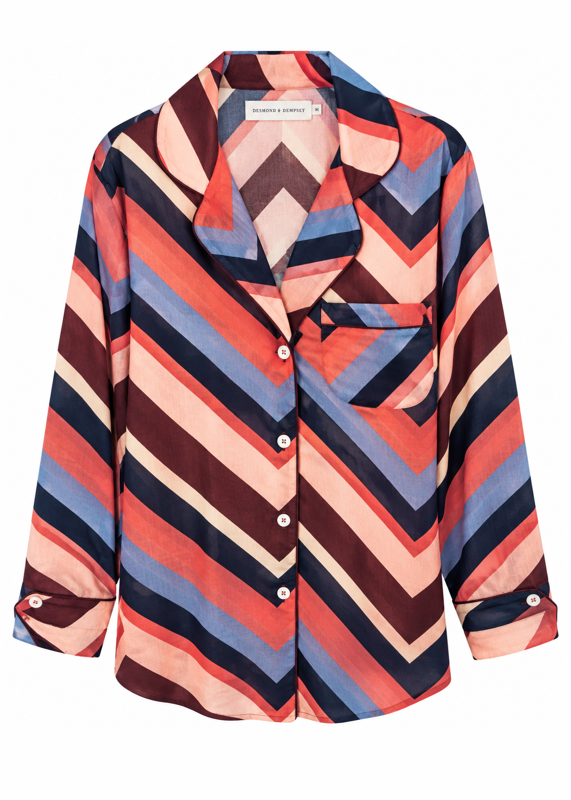 Desmond & Dempsey Pyjama Shirt - Size M