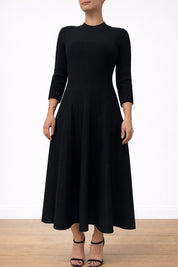 Casasola ribbed maxi 3/4 sleeves sample dress uk12-14