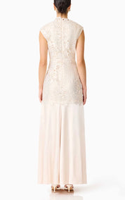 Elliatt Nicoletta High Neck Gown - Gold Size S/UK8