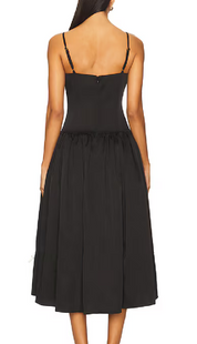 Elliatt Ursula A-Line Midi Dress - Black