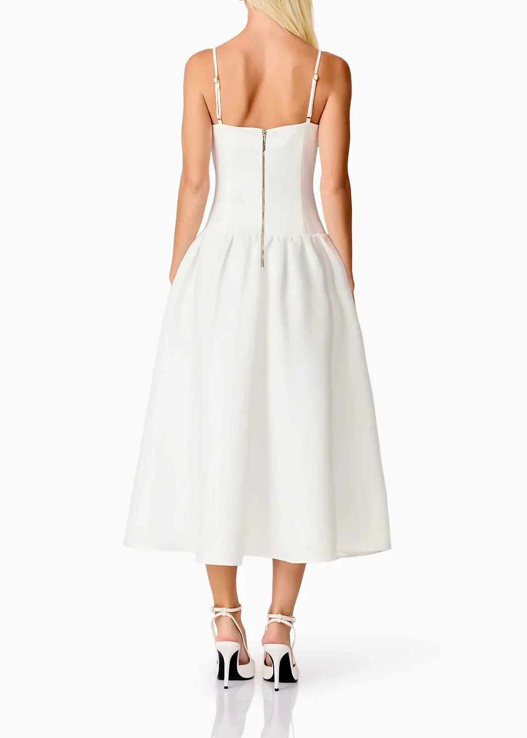 Elliatt Ursula Midi Dress - Ivory Size S