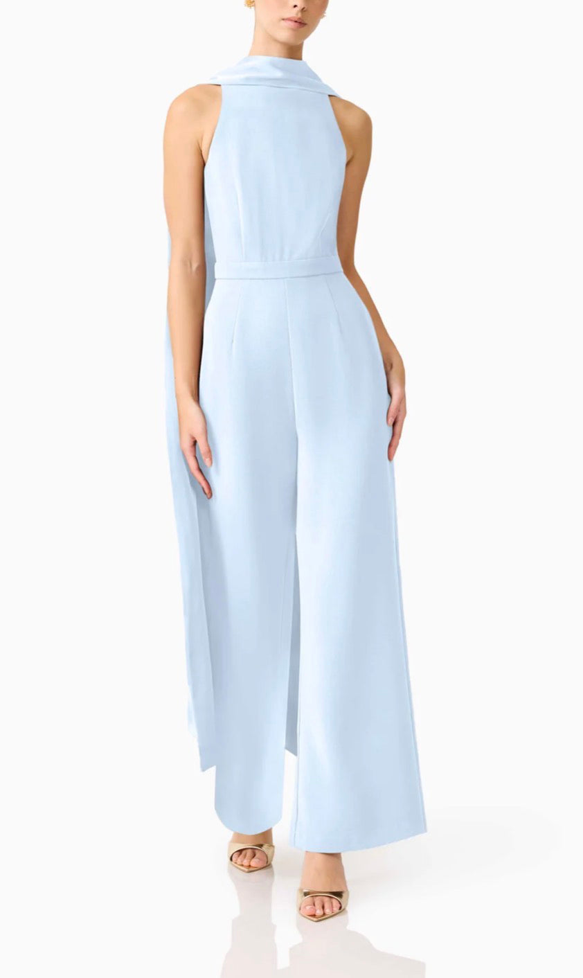 Elliatt Anaya Wide Leg Jumpsuit - Blue Size S/UK8