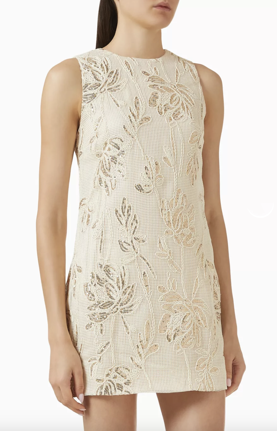 Elliatt CURAAE Meraki Mini Dress - Light Beige Size S/UK8
