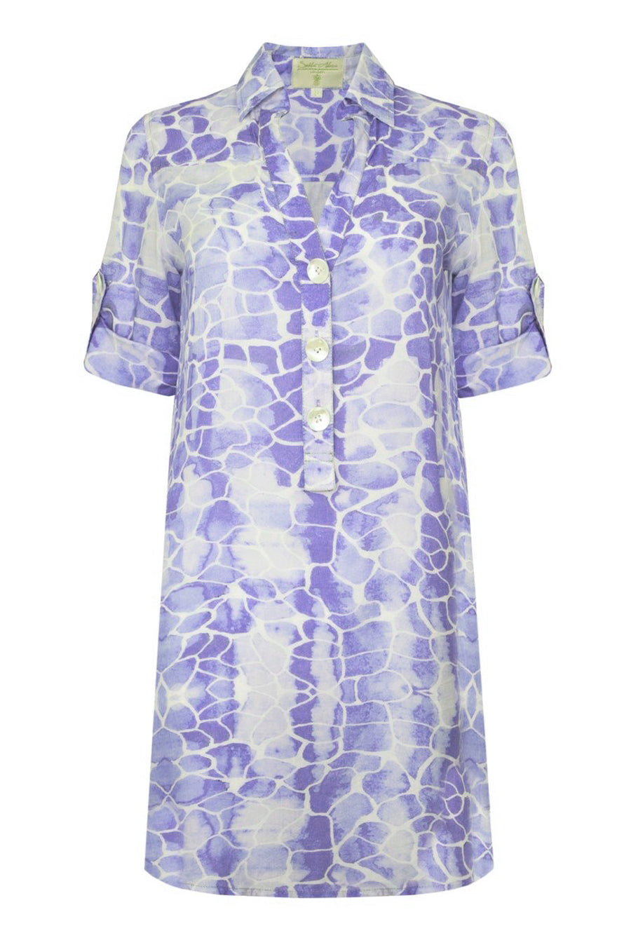 Lilac Pebbles Beach Shirt