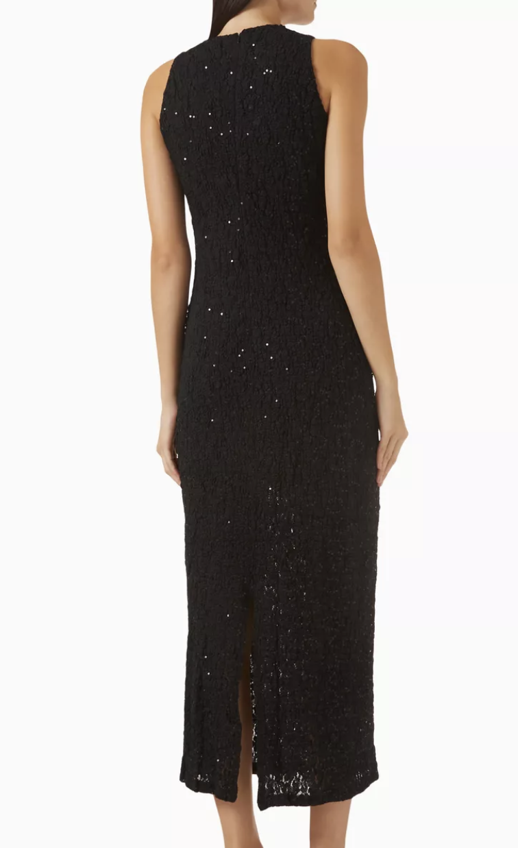 Elliatt CURAAE Anais Midi Dress - Black Size S/UK8