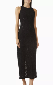 Elliatt CURAAE Anais Midi Dress - Black Size S/UK8