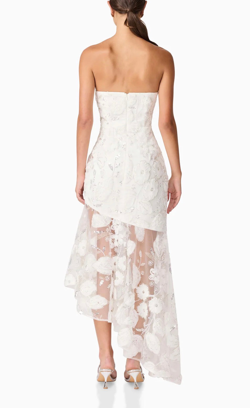 Elliatt Carol Strapless Gown - White Size S/UK8
